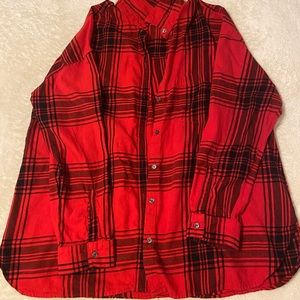 Oversized boyfriend flannel